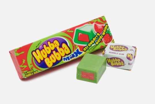 Hubba Bubba Max Strawberry Watermelon Gum жевательная резинка со кусом арбуза - фото 41383