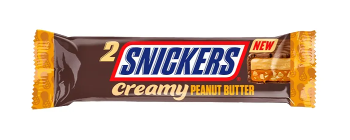Snickers Creamy Peanut Butter шоколадный батончик с арахисовым маслом 37 гр - фото 41397