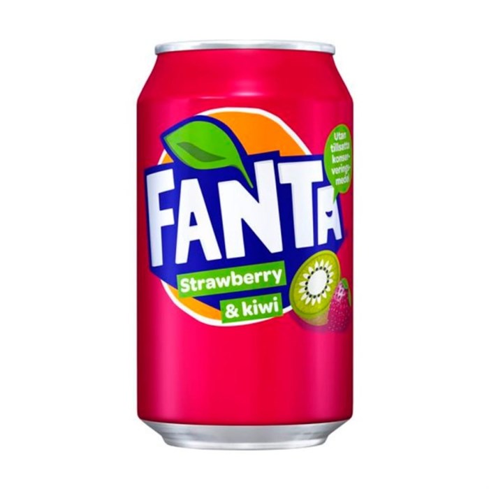Fanta Strawerry & Kiwi газированный напиток со вкусом клубники и киви 330 мл - фото 41409