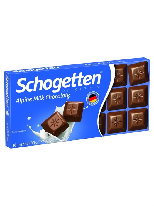 Schogetten Alpine Milk шоколад молочный 100 гр - фото 41489
