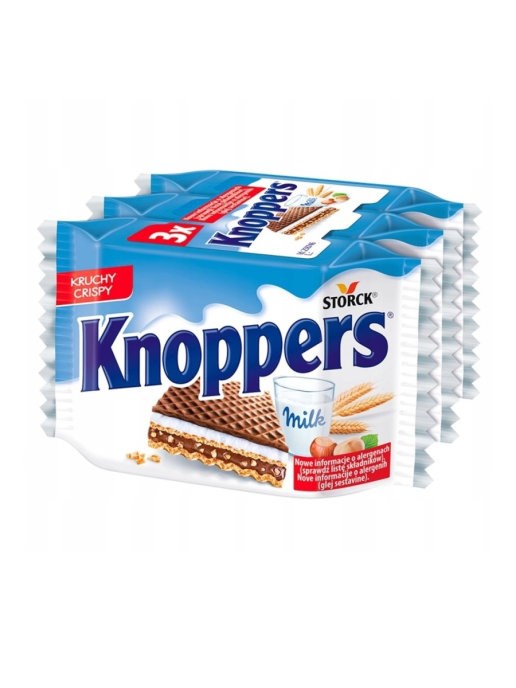 Storck Knoppers печенье вафельное 3х25 гр - фото 41548