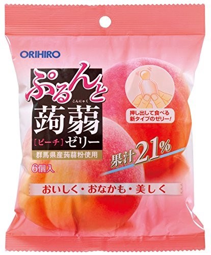 Orihiro желе конняку со вкусом персика 120 гр - фото 41748