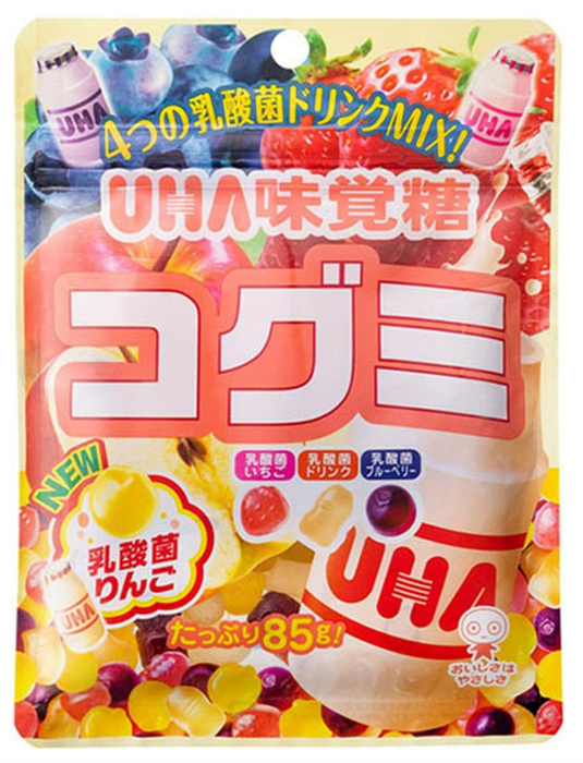 UHA Kogumi жевательный мармелад с вкусом фруктов 85 гр - фото 41749