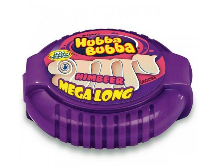 Hubba Bubba Mega Lang Himbeer жев. резинка со вкусом малины 56 гр - фото 41804