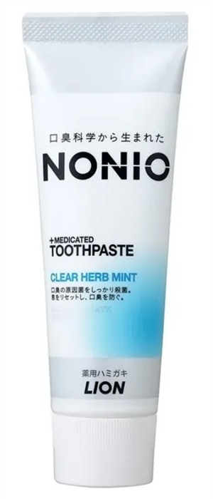 УДАЛЕНО LION Nonio паста зубная отбеливающего и длительного действия с легким мятным вкусом 130 гр - фото 41807