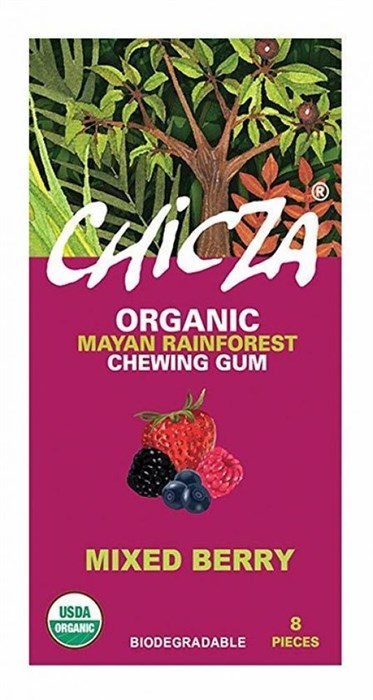 Chicza Organic жевательная резинка лесная ягода 15 гр - фото 41914
