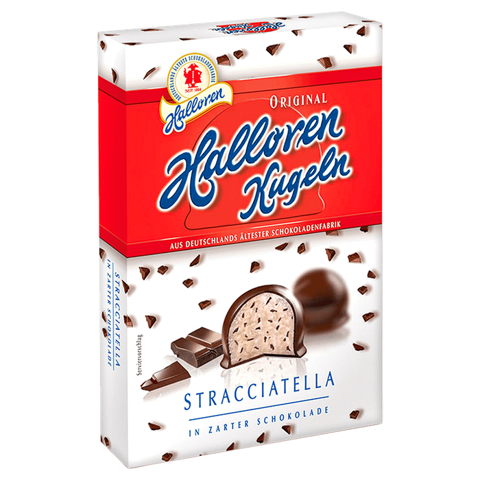 Halloren Stracciatella шарики с шоколадными каплями 125 гр - фото 41992
