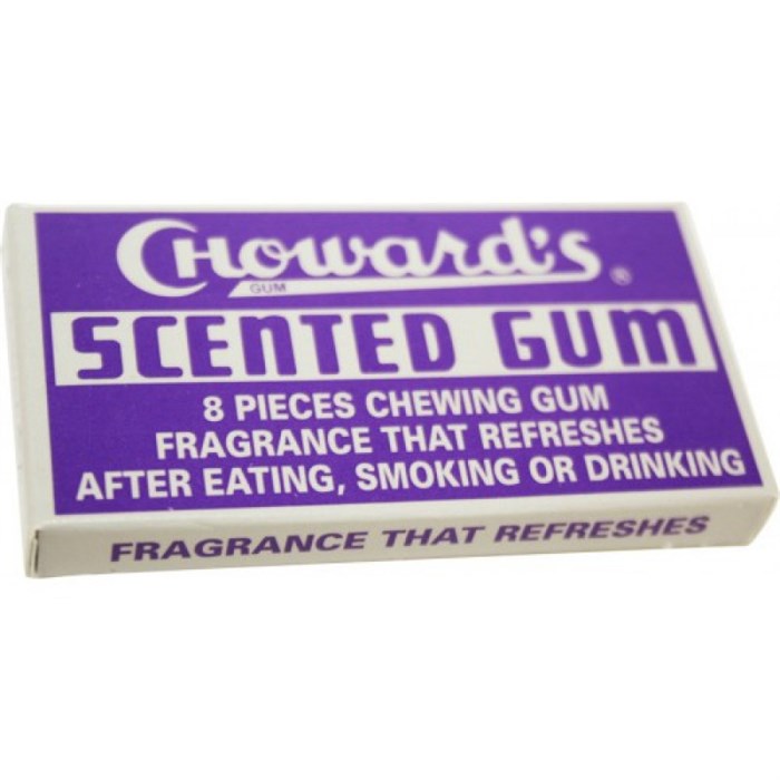 Scented Gum ретро жевательная резинка со вкусом фиалки, убивает запах алкоголя и табака - фото 41996