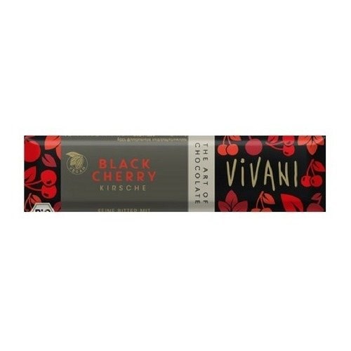Vivani Black Cherry шоколад органик горький с вишней 35 гр - фото 42014