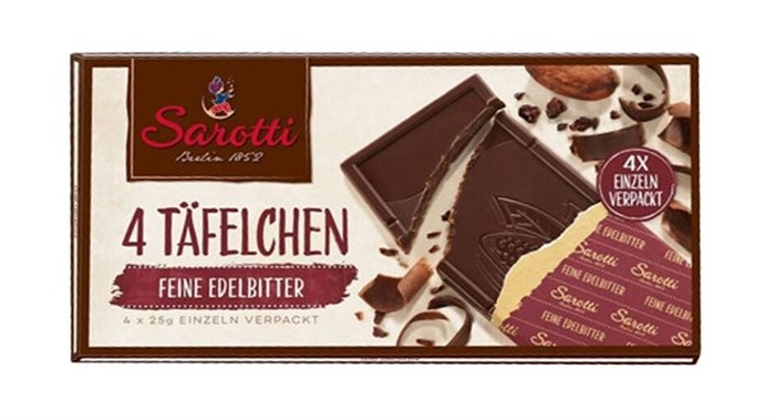 Sarotti Mini горький шоколад 72% какао 100 гр - фото 42034