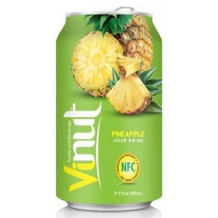 Vinut Pineapple напиток сокосодержащий с ананасом 330 мл - фото 42062