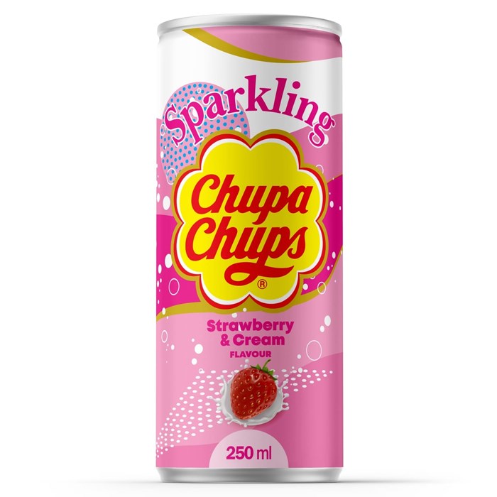 Chupa Chups Strawberry Cream напиток газированный со вкусом клубничного крема 250 мл УТ-00003455 - фото 42069