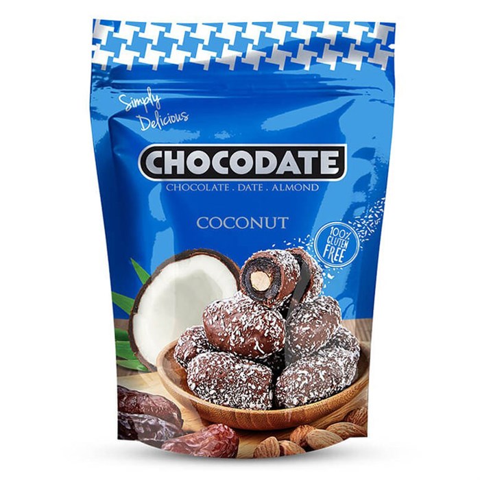 Chocodate Coconut финики в шоколаде и кокосовой стружке 100 гр - фото 42344