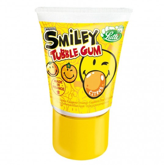 Tubble Gum Smiley Citrus жвачка в тюбике 35 гр - фото 42410