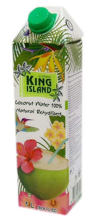 KING ISLAND кокосовая вода без сахара 100%1000 мл - фото 42504