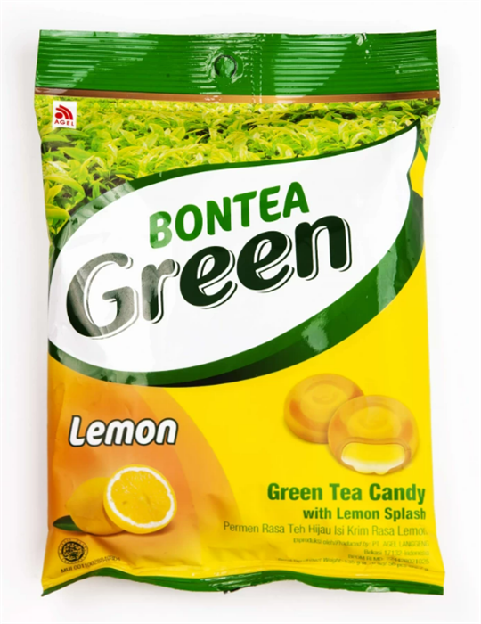 AGEL BONTEA GREEN TEA LEMON CANDY Леденцы 150 гр - фото 42544