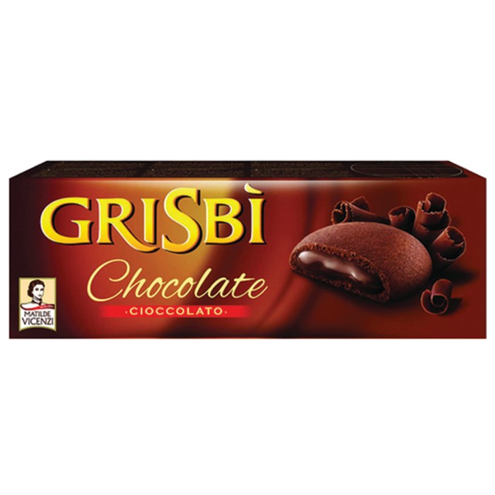 Grisbi Choclate Cookes печенье бисквитное с шоколадной начинкой 150 гр - фото 42709