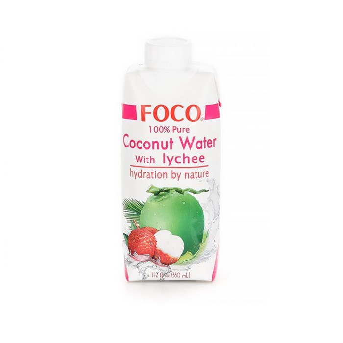 FOCO Coconut Water With Lychee натуральная кокосовая вода с личи 500 мл - фото 42889