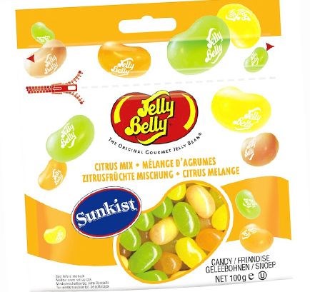 Jelly Belly Sunkist Citrus Mix жевательные конфеты 100 гр. - фото 42945