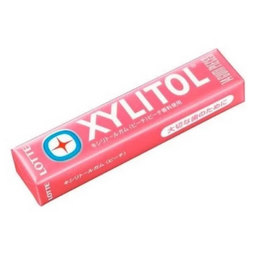 Lotte Xylitol Gum Peach жев. резинка со вкусом персика 21 гр 776997 - фото 43013