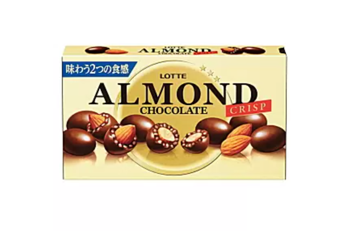 Lotte Almond миндаль в шоколаде с криспи 89 гр - фото 43812
