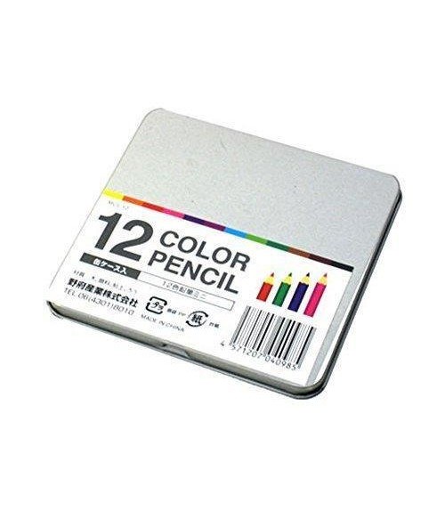 Карандаши цветные в жестяном футляре COLORS PENCIL 12, JAPAN PREMIUM 00-00000942 - фото 43877