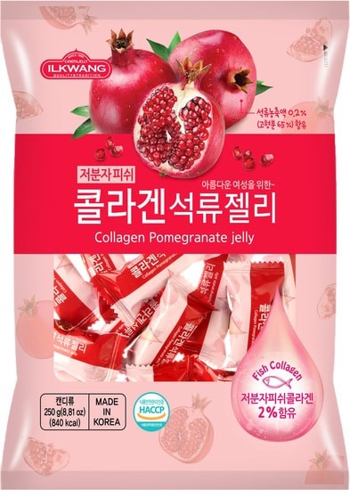 Collagen Pomegranate Jelly конфета желейная с коллагеном и соком граната 250 гр - фото 43925