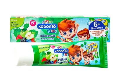 LION Kodomo Паста зубная для детей с 6 лет с ароматом фруктовой мяты, 65 г - фото 44093