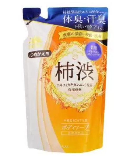 TAIYOUNOSACHI EX BODY SOAP Жидкое мыло для тела с экстрактом хурмы зап. блок 450 мл - фото 44143