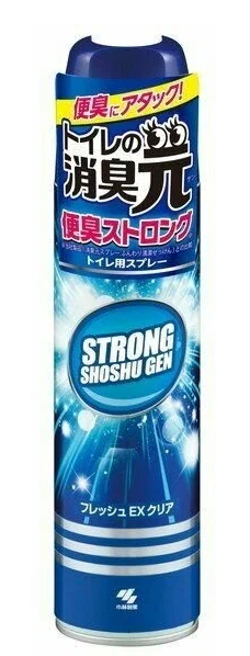 Kobayashi Shoshugen Strong Освежитель воздуха аэрозоль д/туалета экстра дезодор цветочный 280 мл - фото 44153