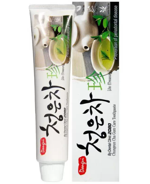 Aekyung DC 2080 Cheong-en-cha Jin зубная паста гелевая восточный чай с экстрактами трав 125 гр - фото 44279