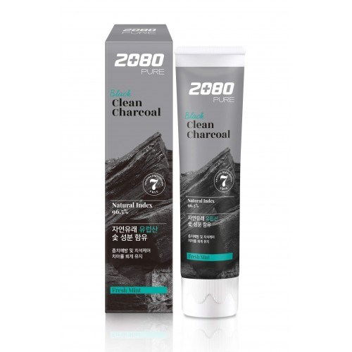Aekyung DC 2080 Pure Black Clean Charcoal Fresh Mint зубная паста черная с углем и мятой 120 гр - фото 44286