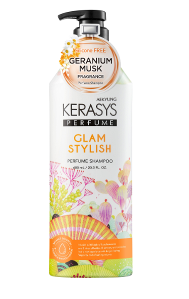 Aekyung Kerasys Parfumed Glam & Stylish шампунь для волос парфюмированный гламур 600 мл - фото 44310