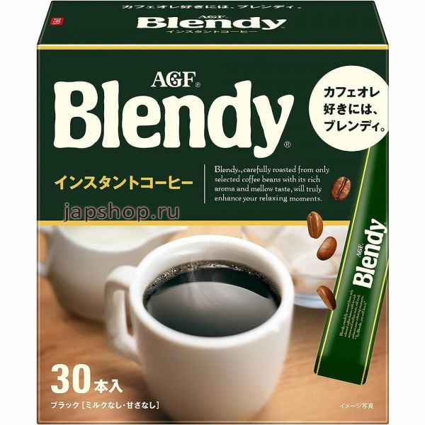 AGF Blendy Special Blend Кофе растворимый в стиках 30шт - фото 44353