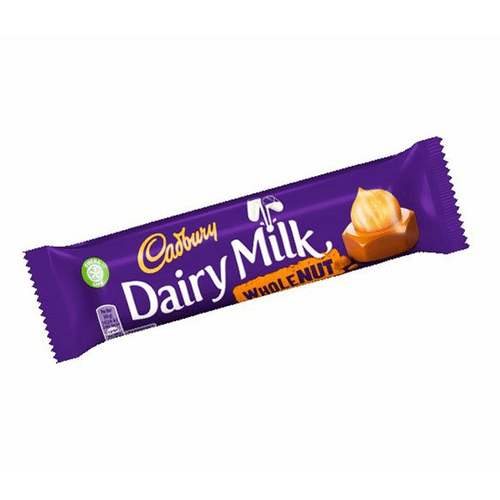 Cadbury Dairy Milk Wholenut молочный шоколад с фундуком 45 гр - фото 44433