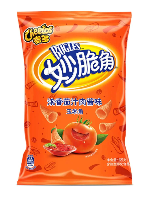 Cheetos Crispy Bugles Tomato Sauce & Meat Sauce Flavor чипсы 65 г 92093 - фото 44463