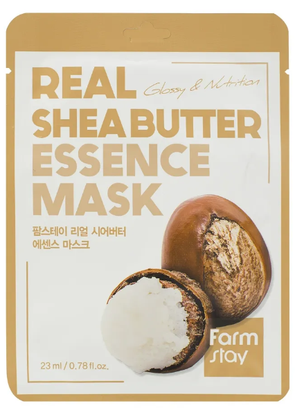 FarmStay Тканевая маска для лица с маслом ши 23 мл - фото 44678