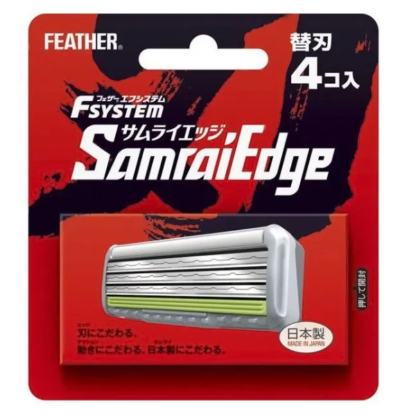 Feather Safety Razor Запасные кассеты с тройным лезвием для станка 4 шт 254067 - фото 44701