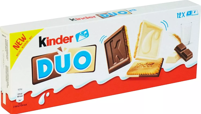 Ferrero Kinder Duo Печенье 150гр 385807 - фото 44704