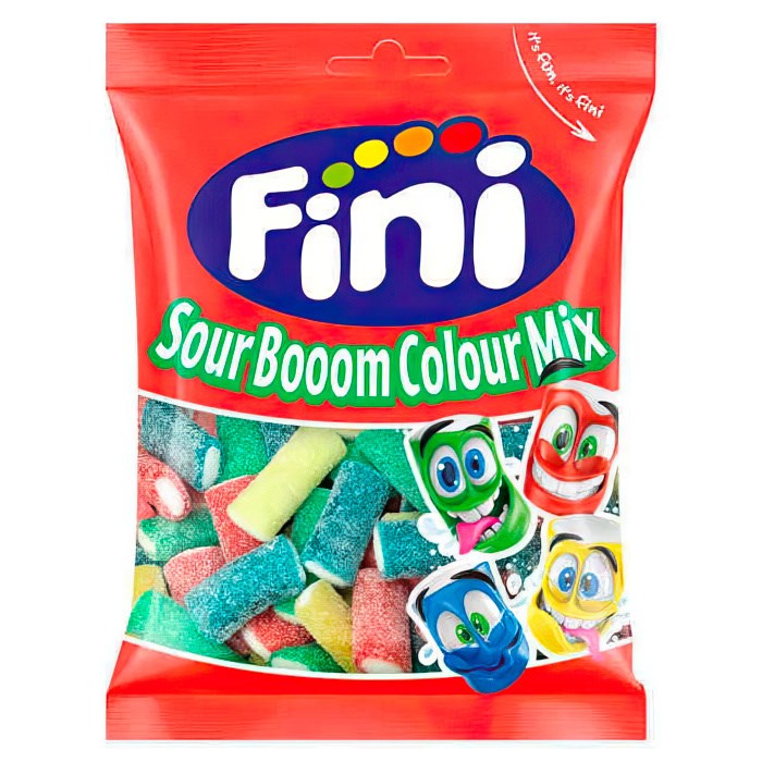 Fini Sour Booom Colour Mix жевательный мармелад 90 гр - фото 44706