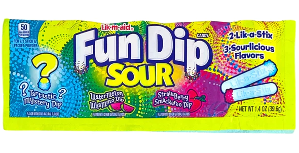 Fun Dip конфеты жев. Lik-A-Aid Sour Микс 40 гр - фото 44720