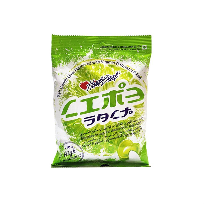 Hartbeat Salt Lime Candy Конфета карамельная соленая лайм и витамин С 120г - фото 44860