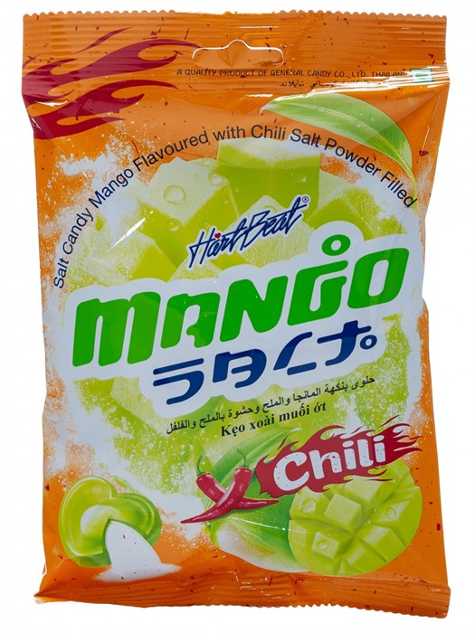 Hartbeat Salt Mango Chili Candy Конфета карамельная соленая манго и перец 120г 205500 - фото 44861