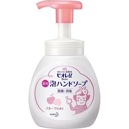 Kao Biore U Foaming Hand Soap Мыло-пенка для рук с ароматом фруктов 240мл - фото 44989
