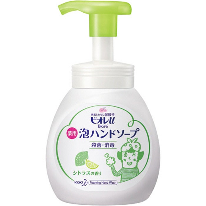 Kao Biore U Foaming Hand Soap Мыло-пенка для рук с легким цитрусовым ароматом 240мл 415981 - фото 44990