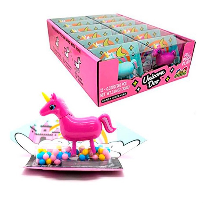 Kidsmania Unicorn Doo игрушка единорог с конфетами 16 гр - фото 45070