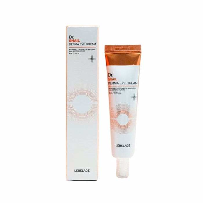 Lebelage Dr Snail Derma Eye Cream Крем для области вокруг глаз с муцином улитки 40мл 616508 - фото 45214