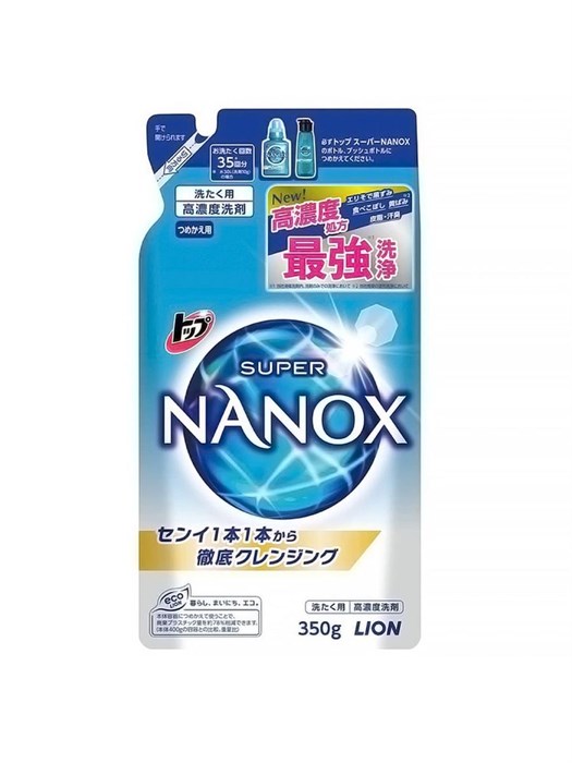 Lion Top Nanox Средство для стирки сильнозагрязненного белья з/б 350мл - фото 45327
