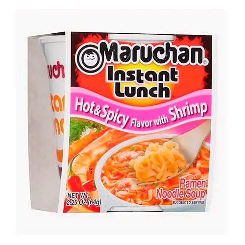 Maruchan Instant Lunch спайси лапша лайм с креветками 64 гр - фото 45417