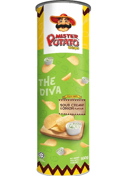Mister Potato чипсы сметана/лук 160 гр Т1-00014145 - фото 45479